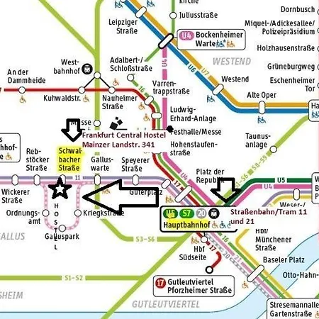 旅馆 法兰克福市中心旅舍 美因河畔法兰克福